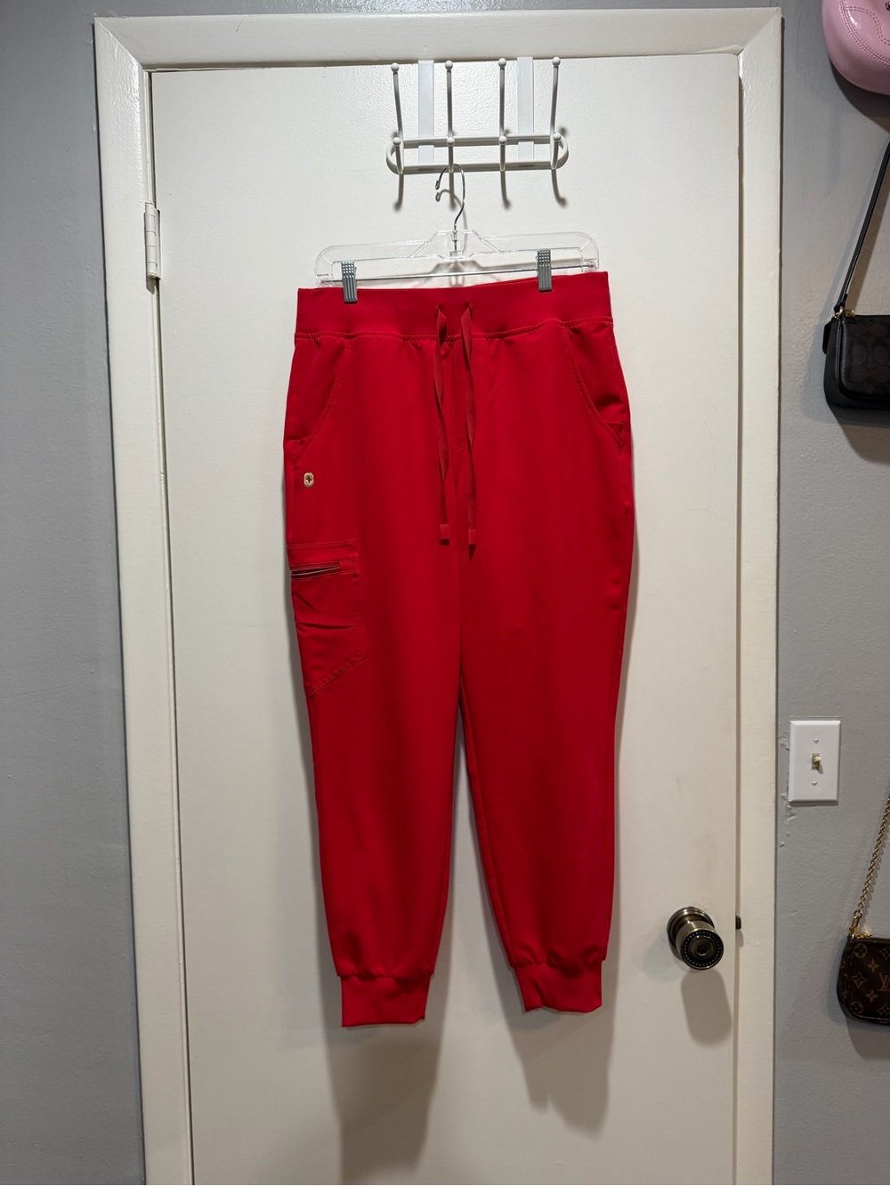 Figs Red Jogger scrubs